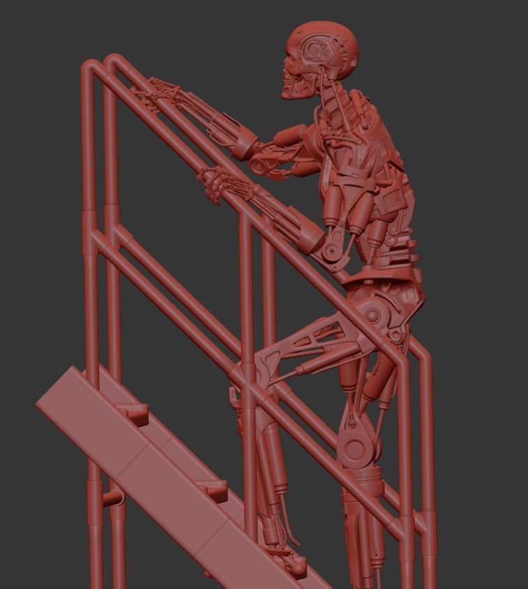 T-800 THE TERMINATOR High Detal V2 3D print model_21