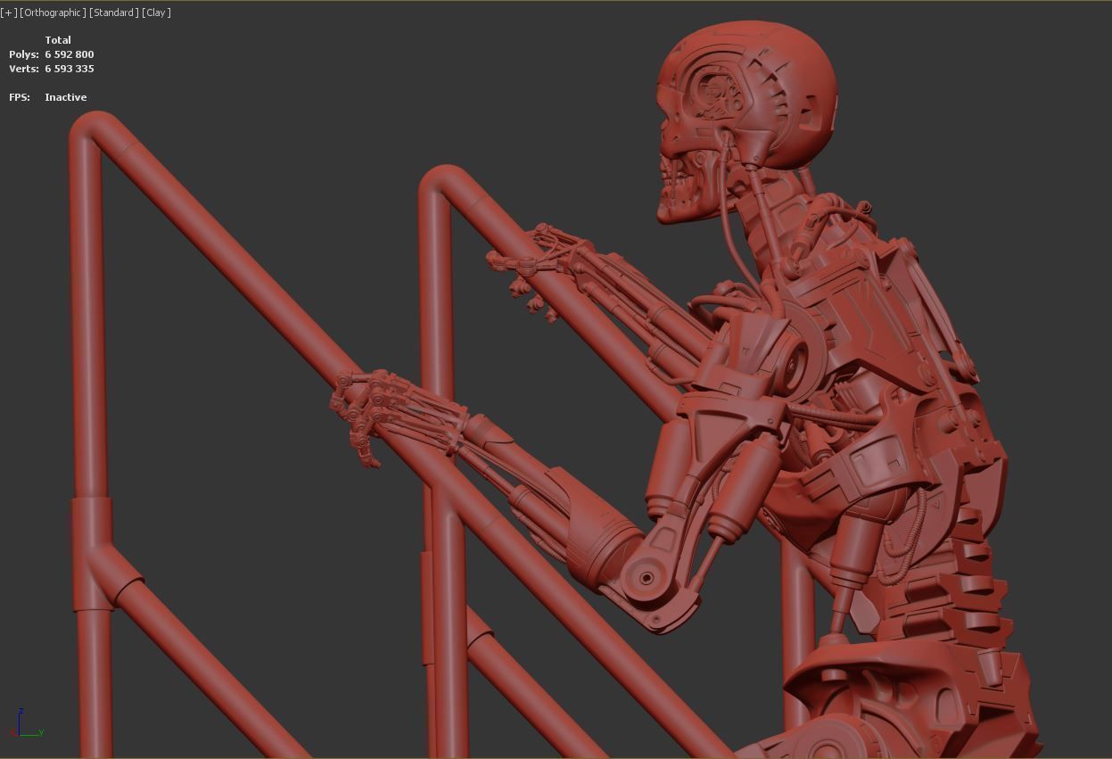 T-800 THE TERMINATOR High Detal V2 3D print model_7