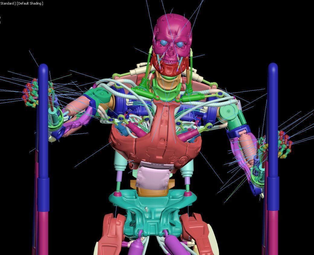 T-800 THE TERMINATOR High Detal V2 3D print model_10