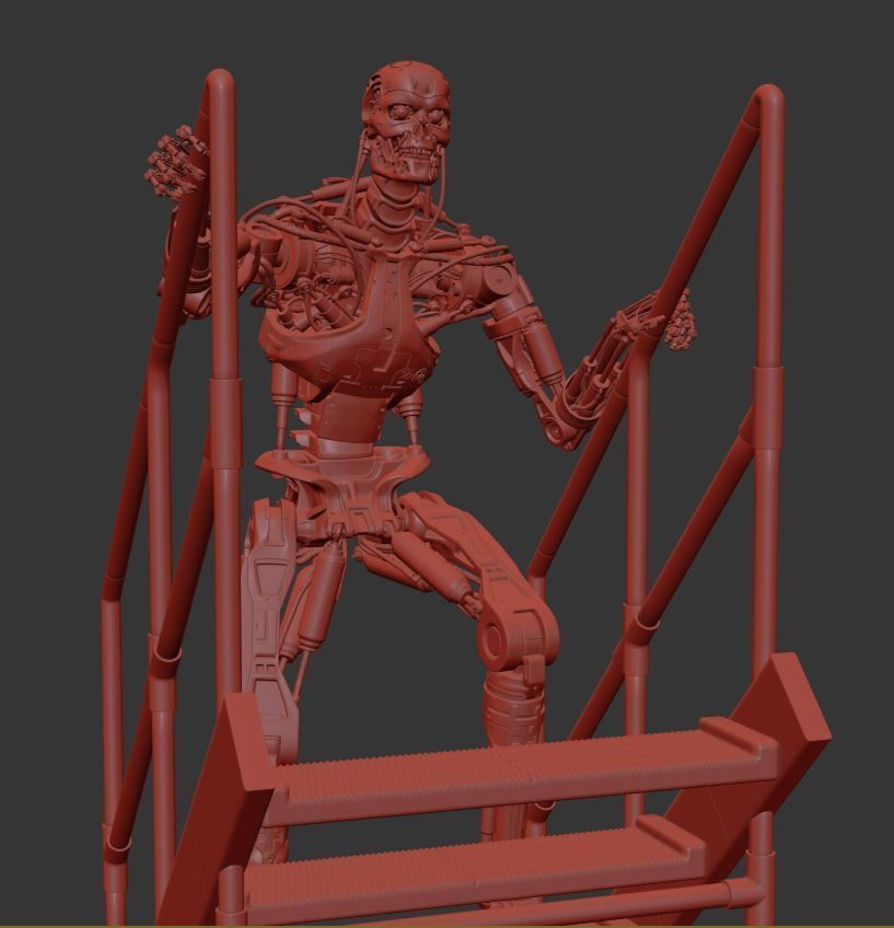 T-800 THE TERMINATOR High Detal V2 3D print model_1