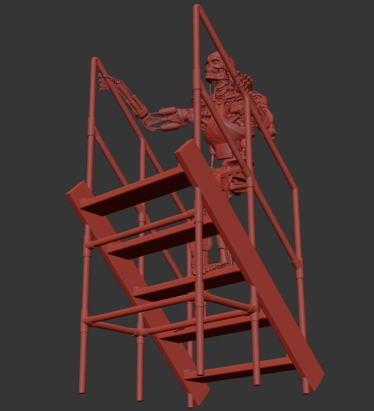 T-800 THE TERMINATOR High Detal V2 3D print model_30