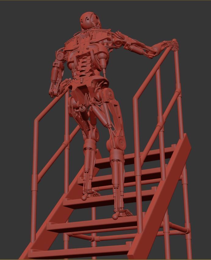 T-800 THE TERMINATOR High Detal V2 3D print model_31