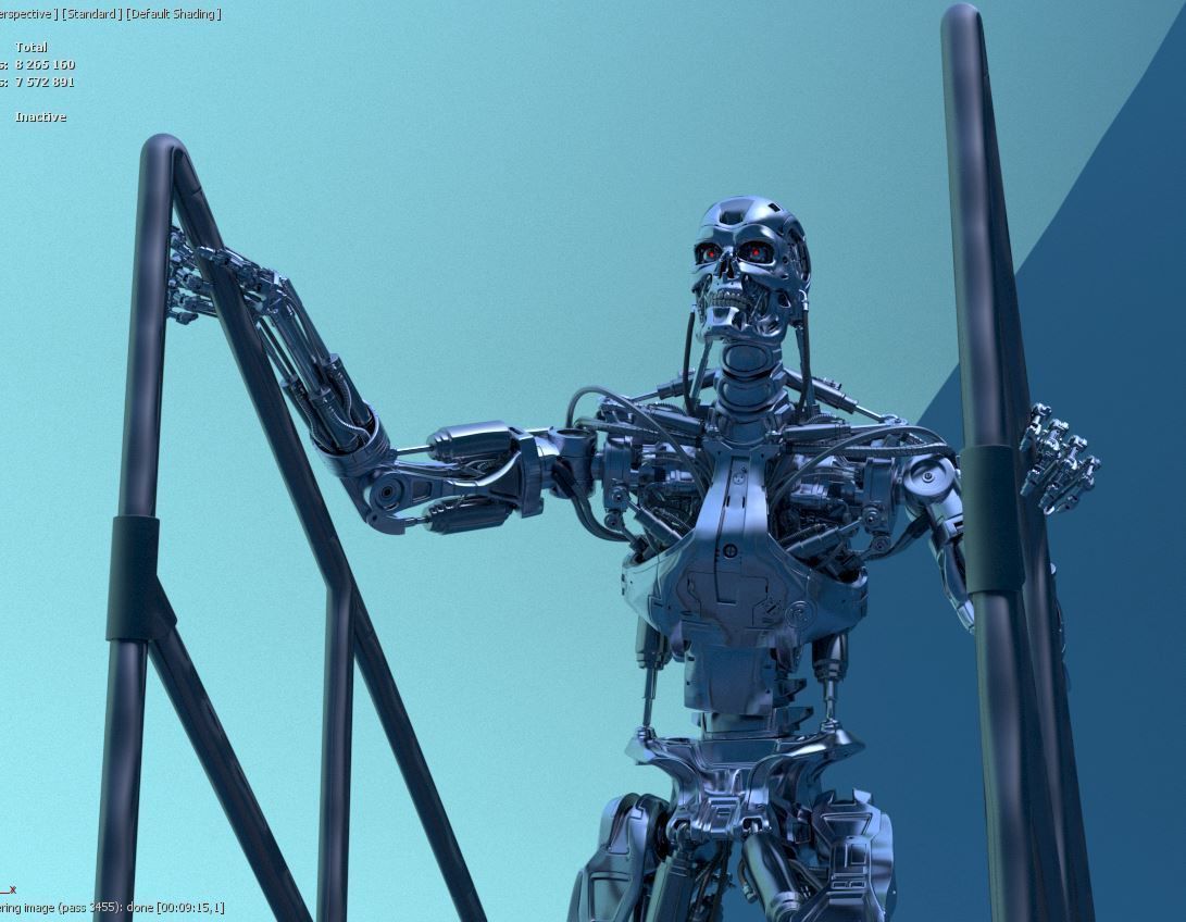 T-800 THE TERMINATOR High Detal V2 3D print model_43