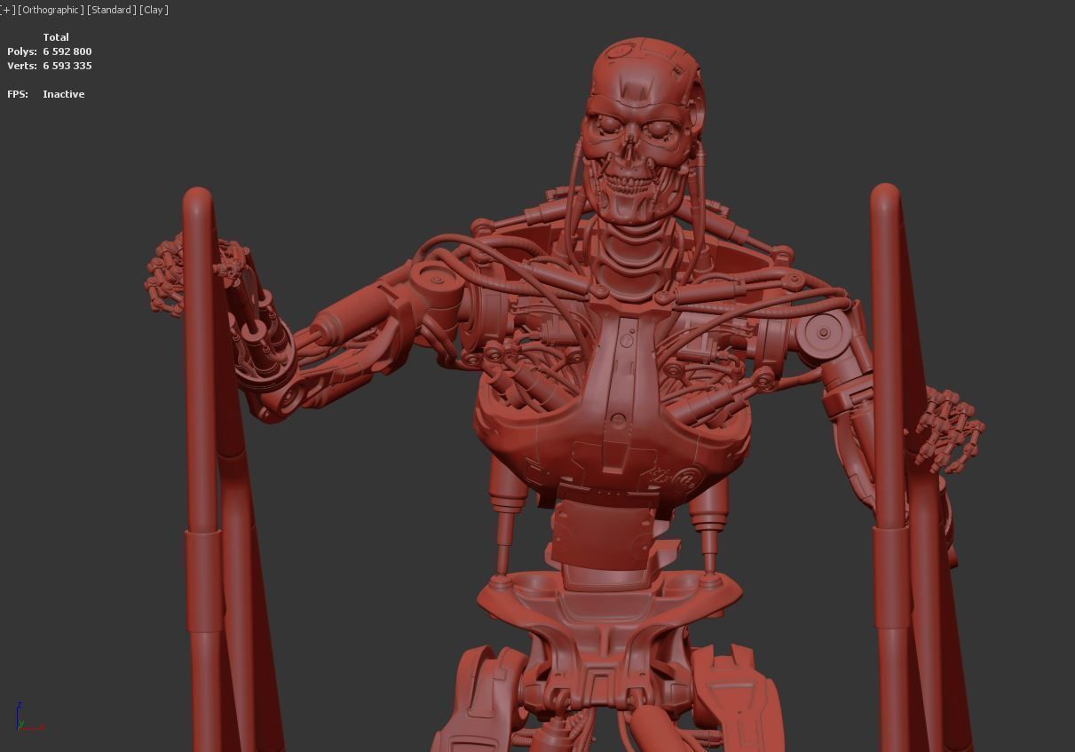 T-800 THE TERMINATOR High Detal V2 3D print model_19