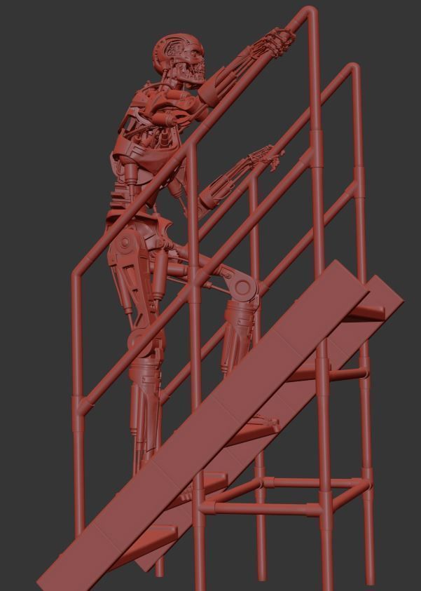 T-800 THE TERMINATOR High Detal V2 3D print model_28