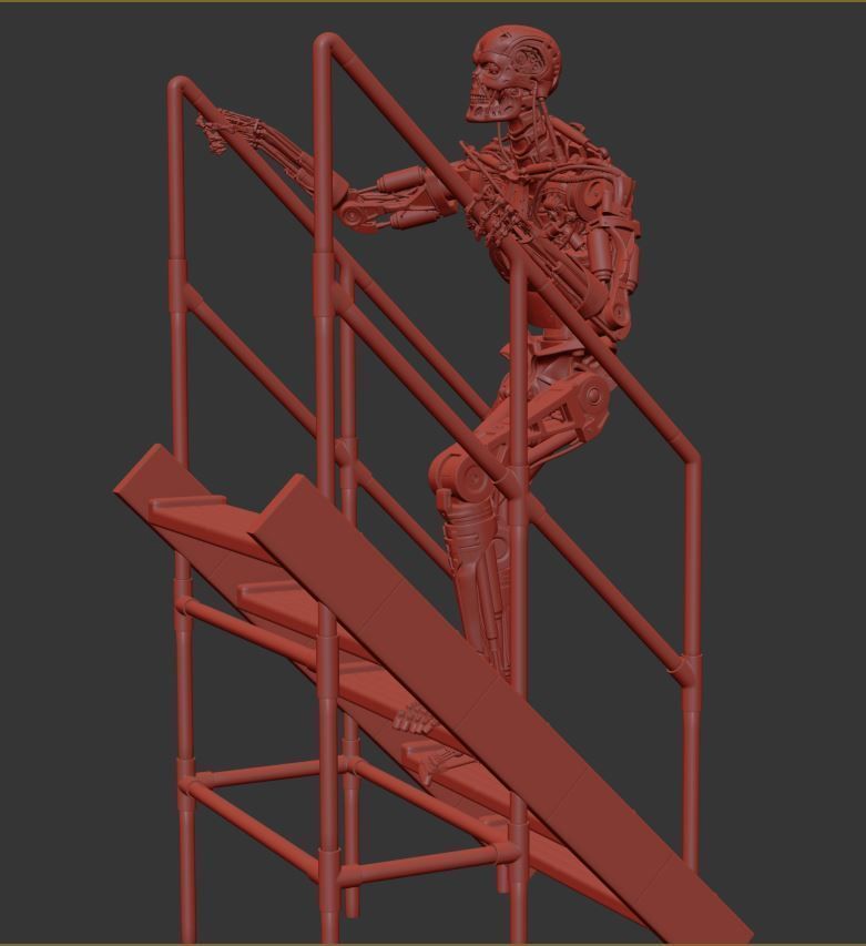 T-800 THE TERMINATOR High Detal V2 3D print model_35