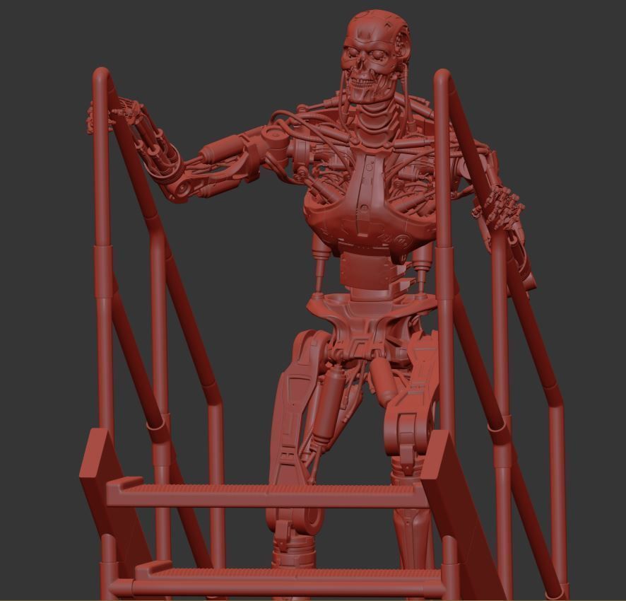 T-800 THE TERMINATOR High Detal V2 3D print model_23