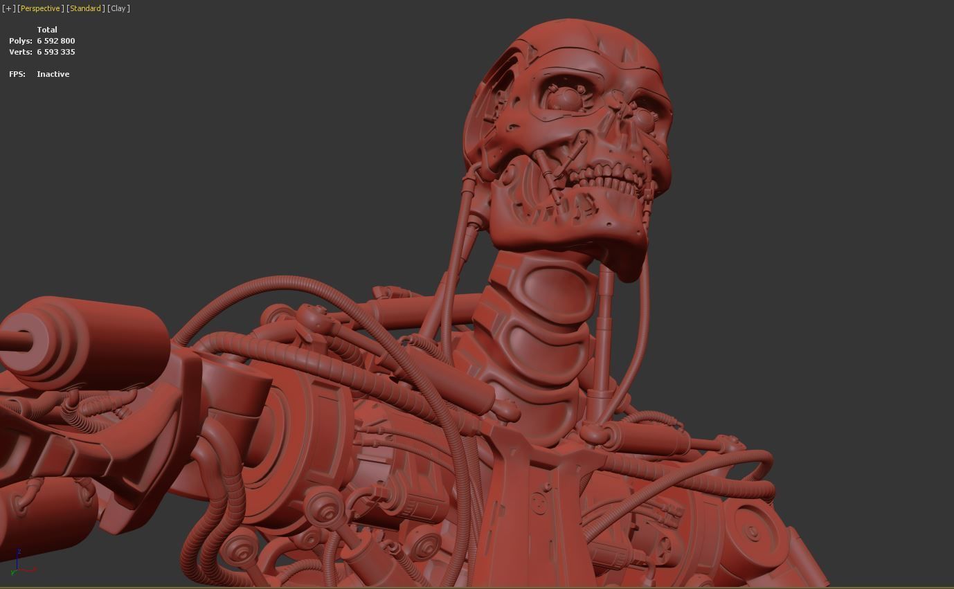 T-800 THE TERMINATOR High Detal V2 3D print model_4