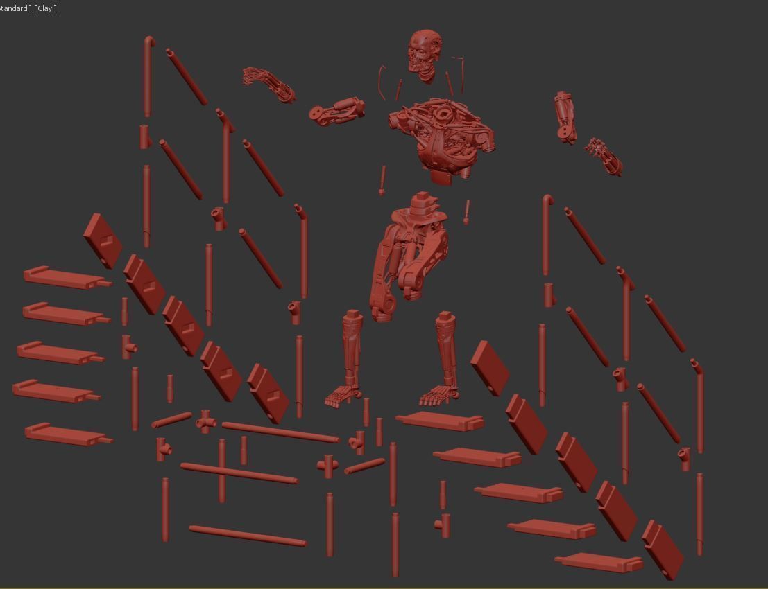 T-800 THE TERMINATOR High Detal V2 3D print model_2