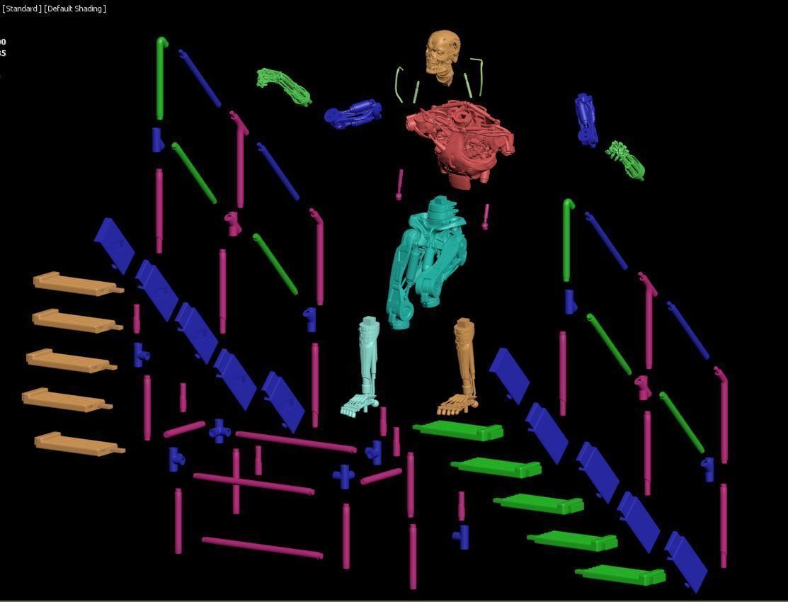 T-800 THE TERMINATOR High Detal V2 3D print model_37