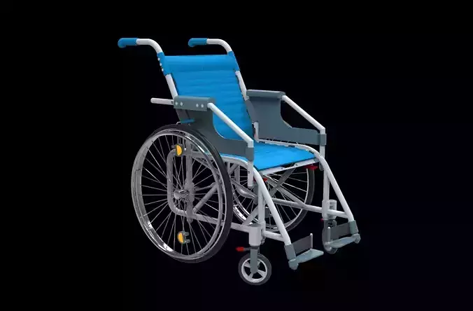 Wheelchair 3d model patient emergency  3D model