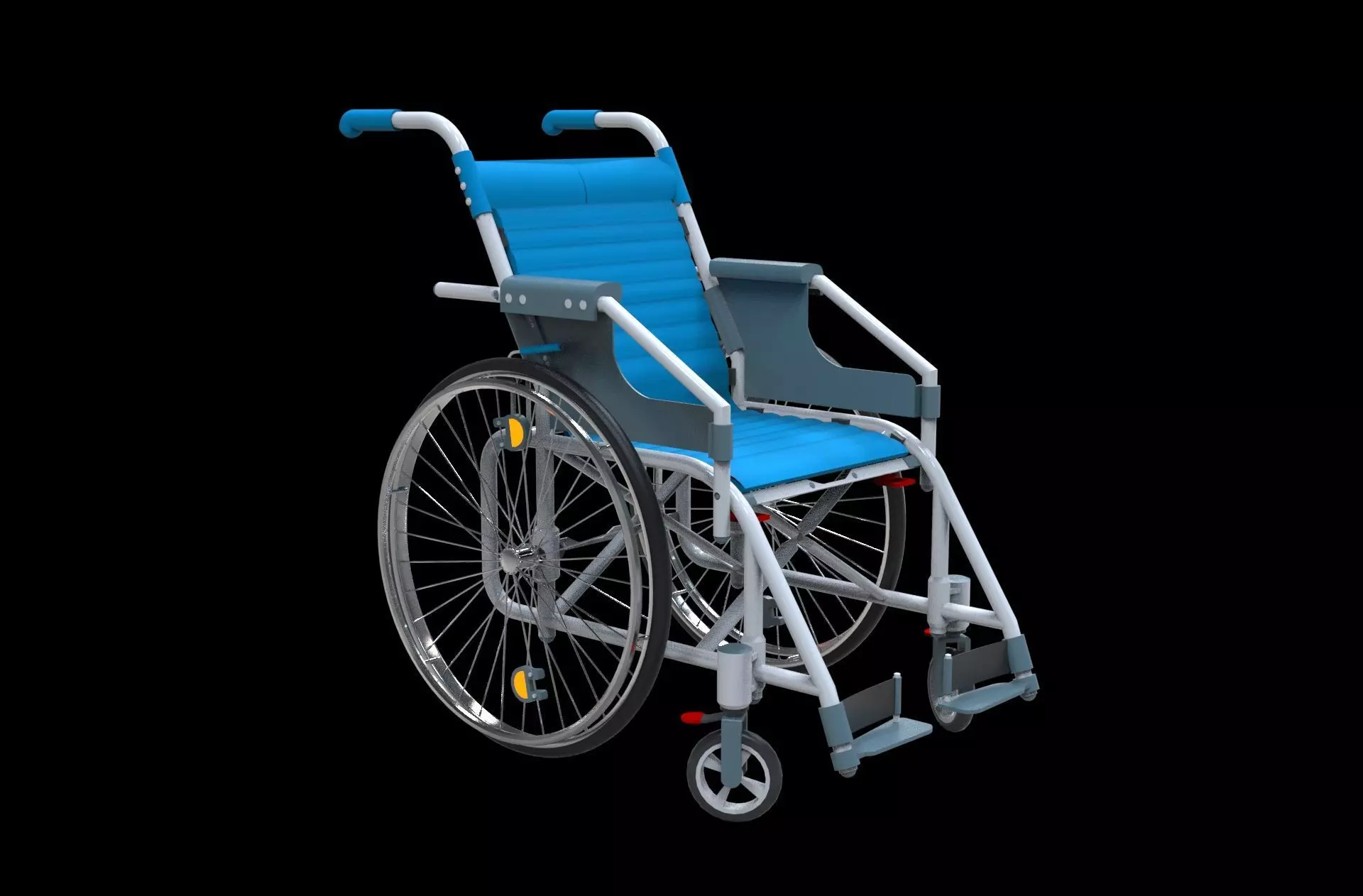 Wheelchair 3d model patient emergency 3D model