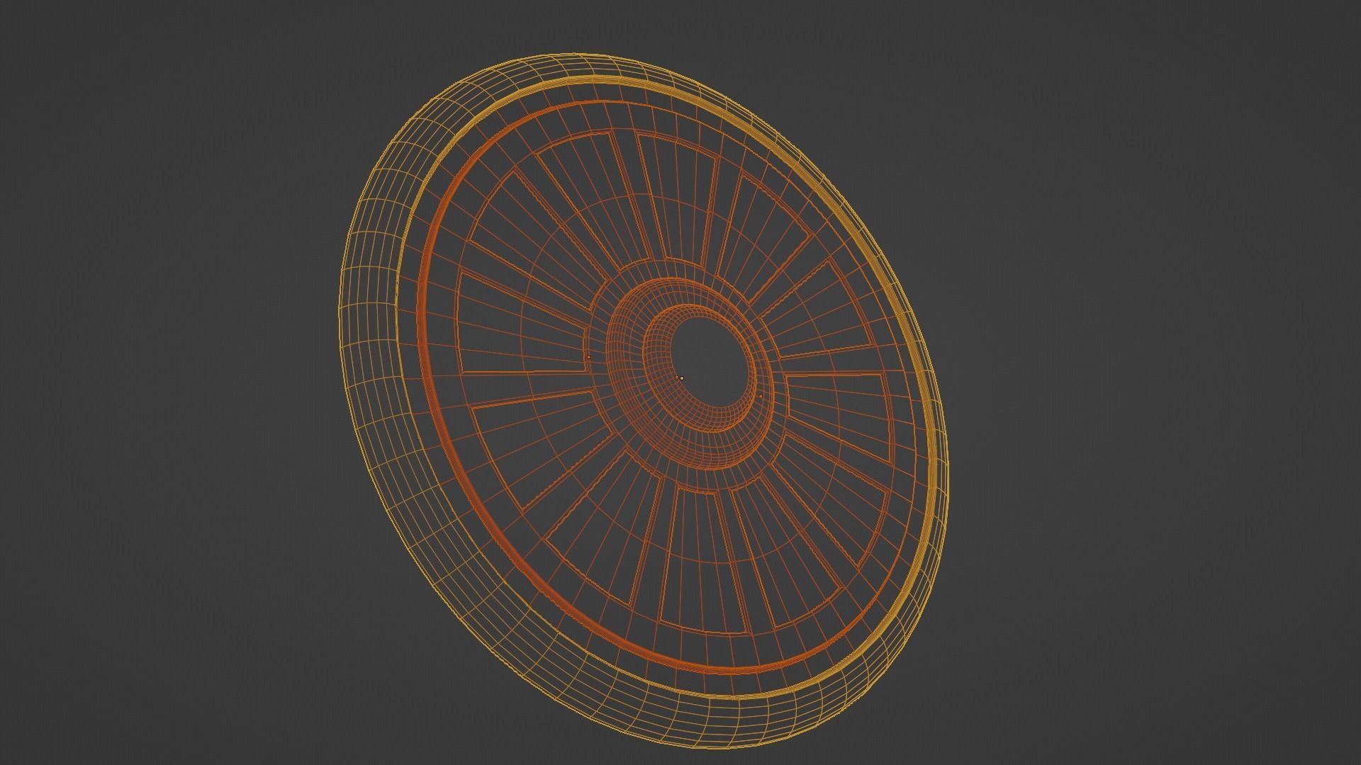 Antique Byzantine Shield Low-poly 3D model_4