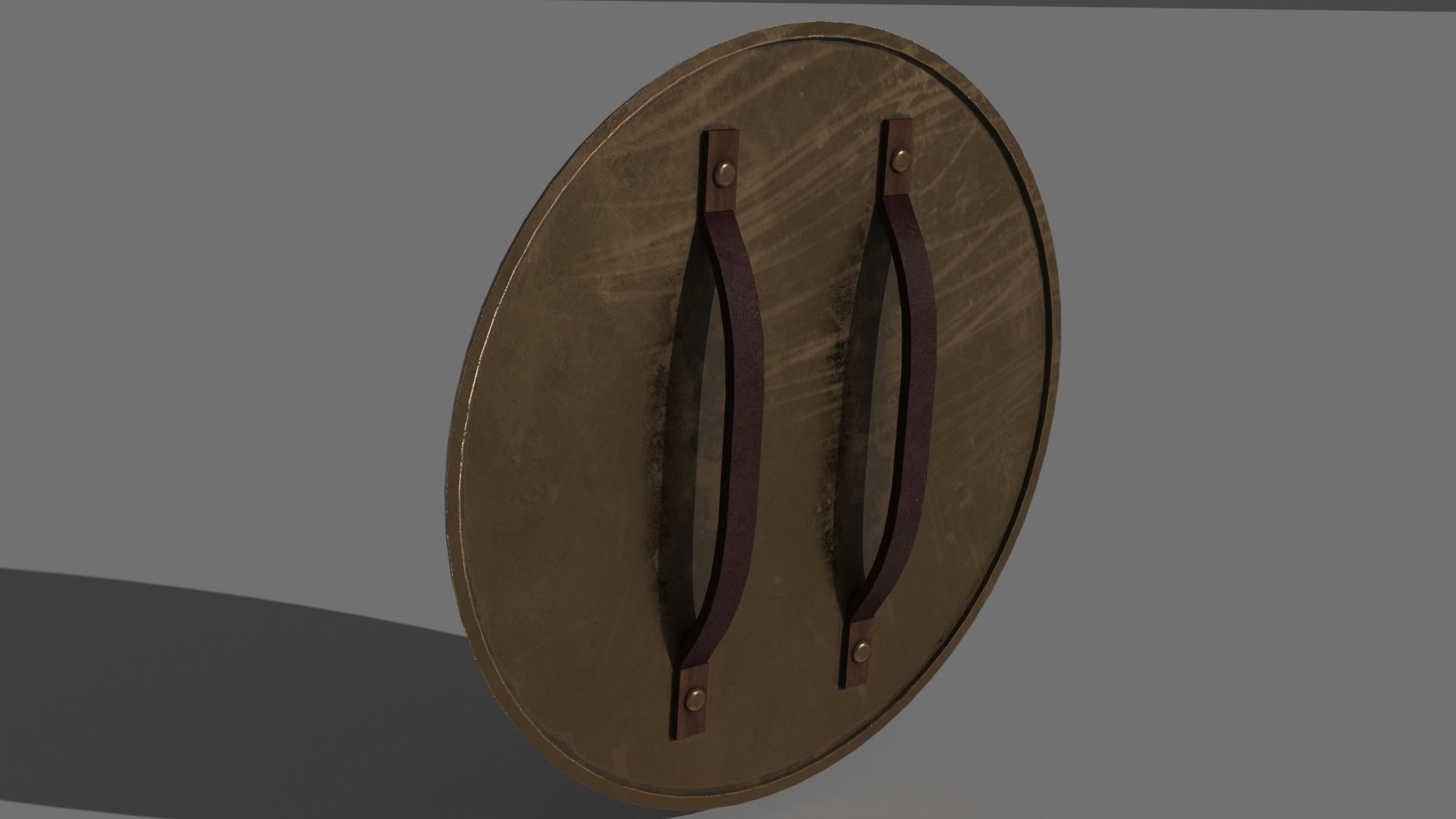 Antique Byzantine Shield Low-poly 3D model_3