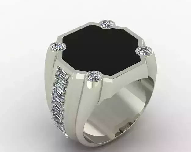 onyx man ring