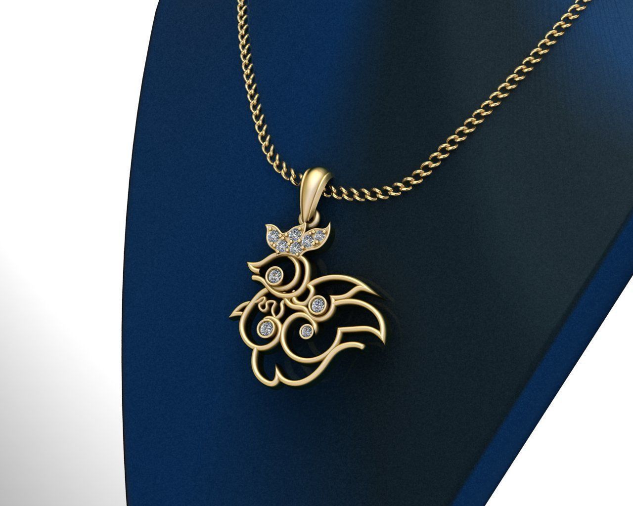 Rooster pendant new desgine 3D print model 3D print model_3