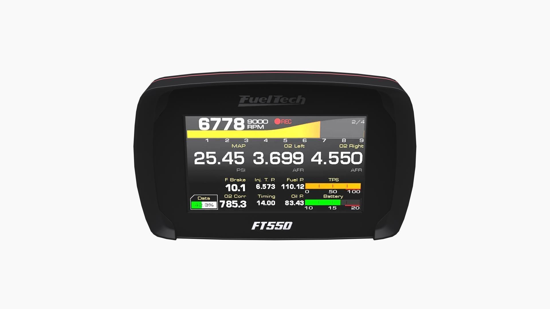 Fueltech FT550 ECU Low-poly 3D model_2