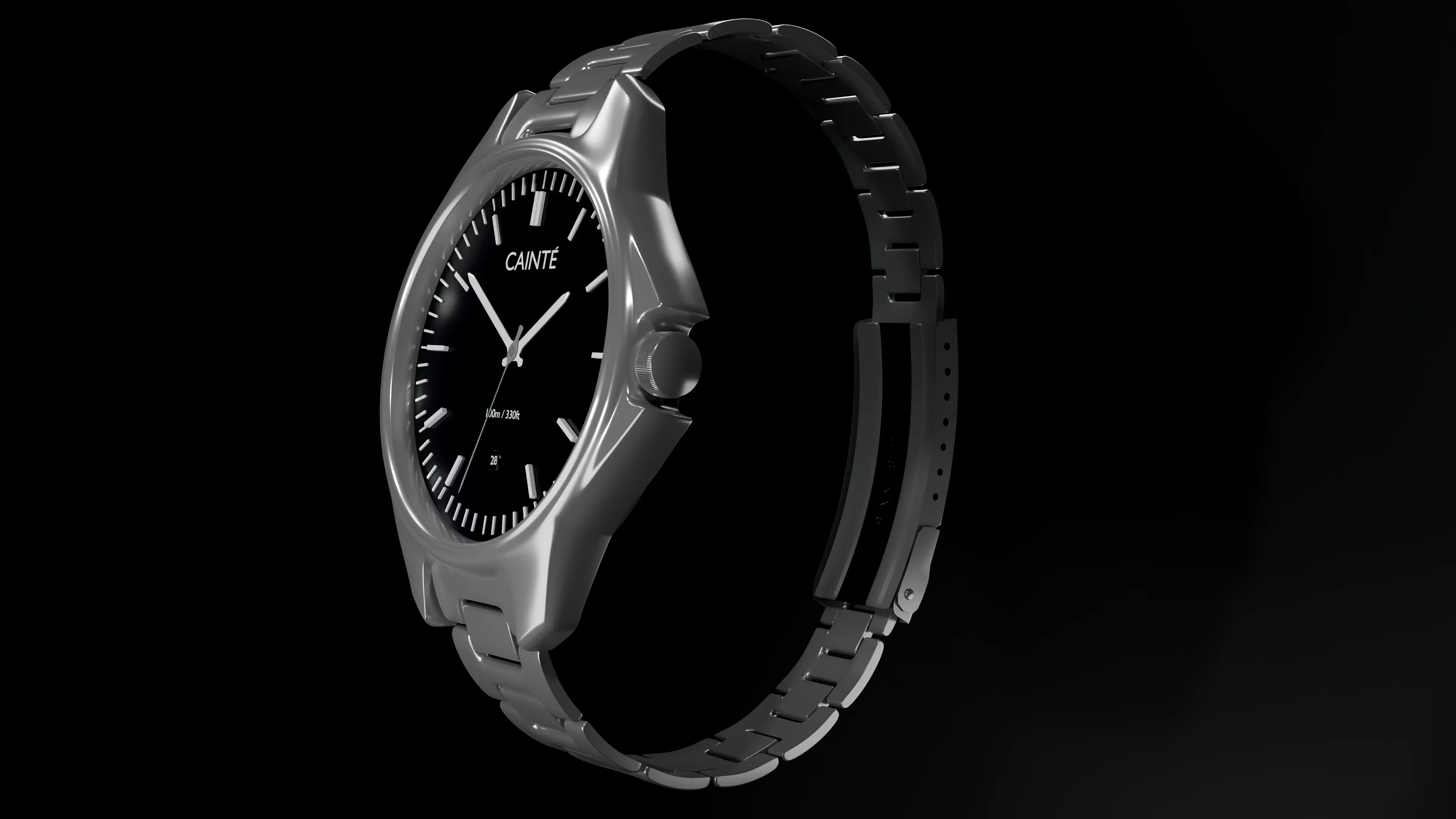 Cainte Luxury Watch 3d Model Low-poly 3D model_0