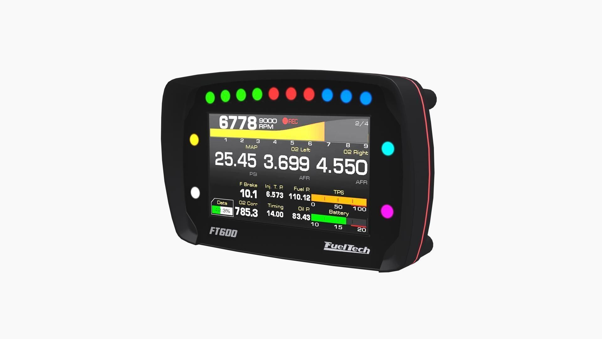 Fueltech FT600 ECU Low-poly 3D model_3