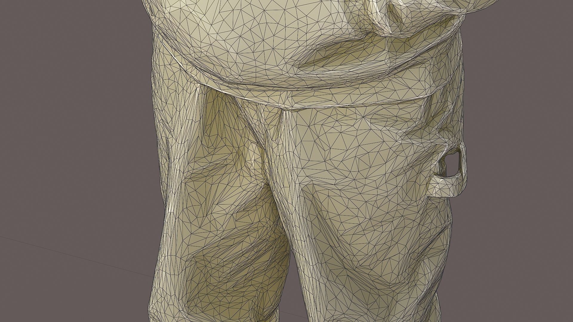 Thoughtful Observer Young Man in NASA Hoodie and Jumpsuit 3D model_13