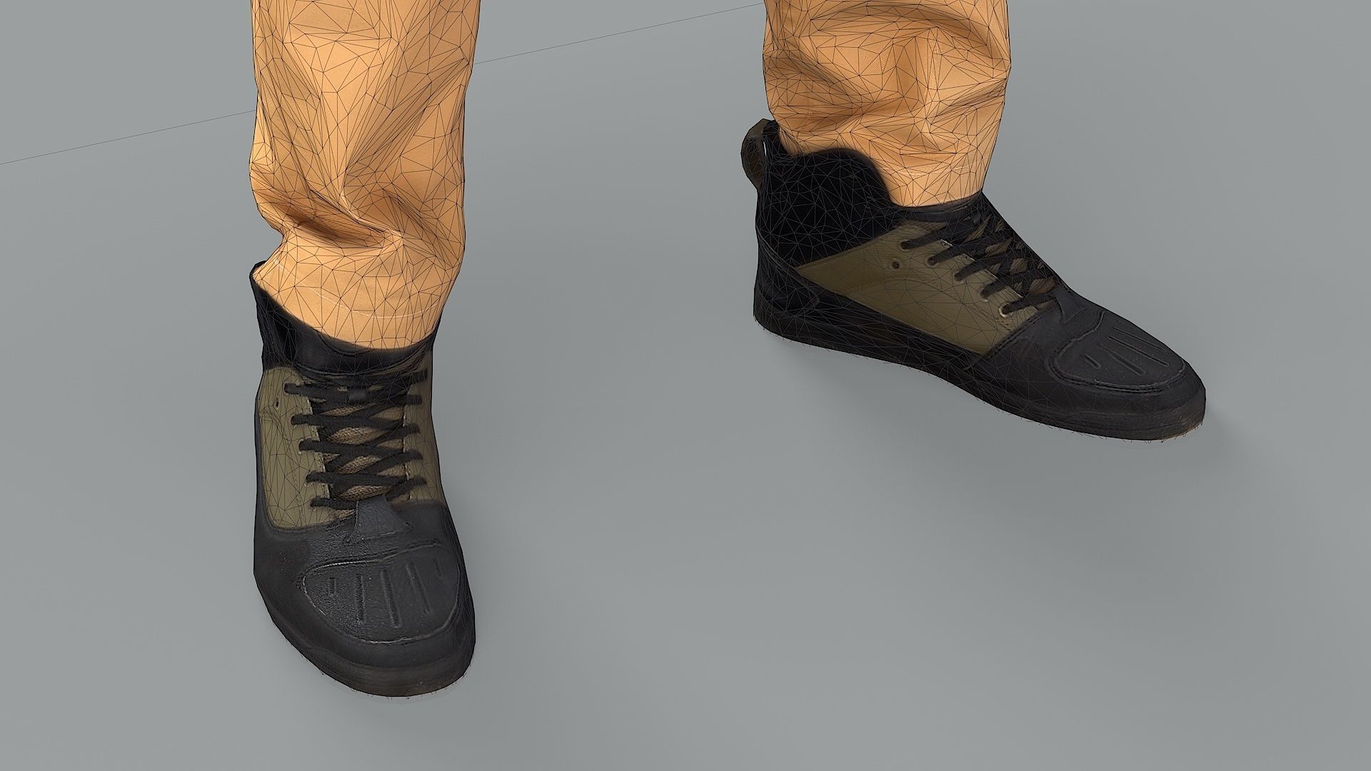 Curious Onlooker Young Man in Vest and Ushanka Hat 3D model_18