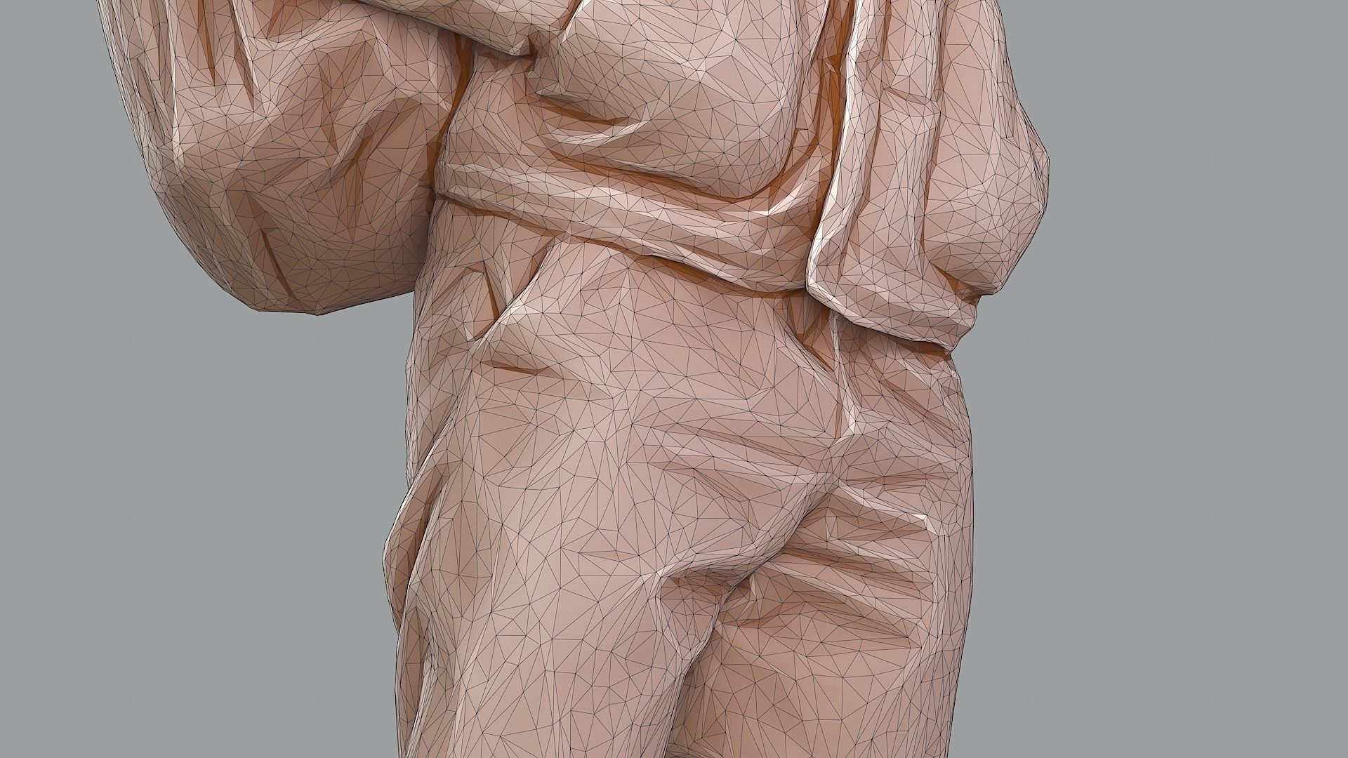 Curious Onlooker Young Man in Vest and Ushanka Hat 3D model_17