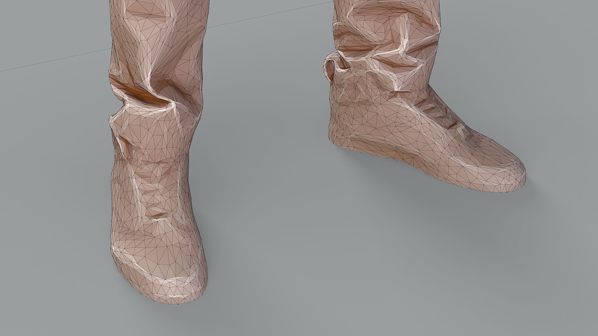 Curious Onlooker Young Man in Vest and Ushanka Hat 3D model_19