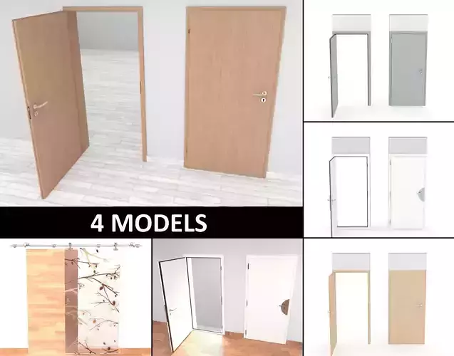 Doors collection - interior door - house door and sliding door 
