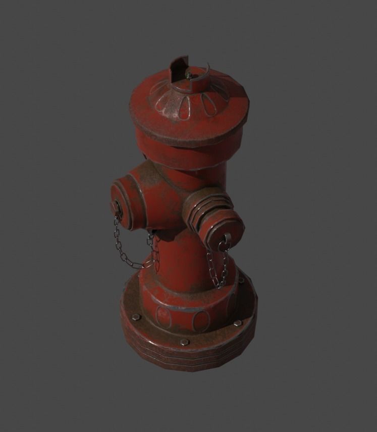 Fire Hydrant Free 3D model_3