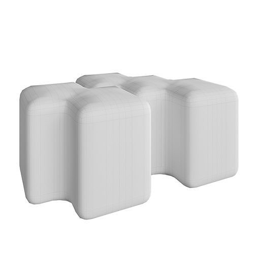 Hallway Benches 3D model 3