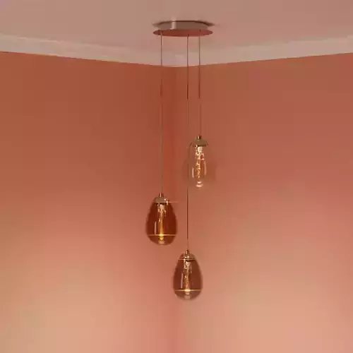 Hanging Lamp Low-poly 3D model
