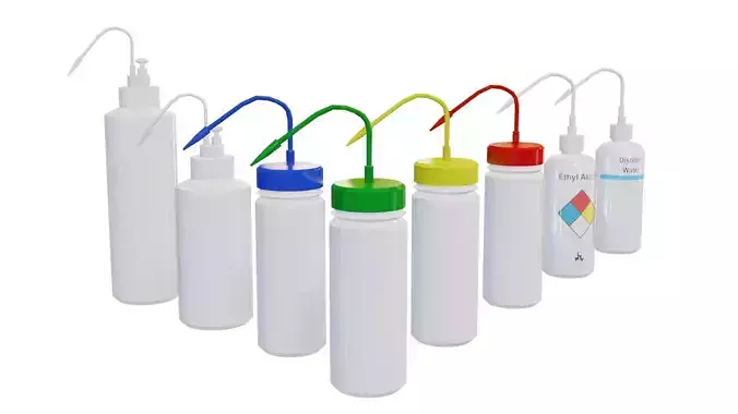 Very simple models of experimental wash bottles