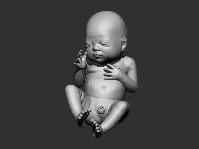 New born baby Boy 3d model for 3d printing 3D print model