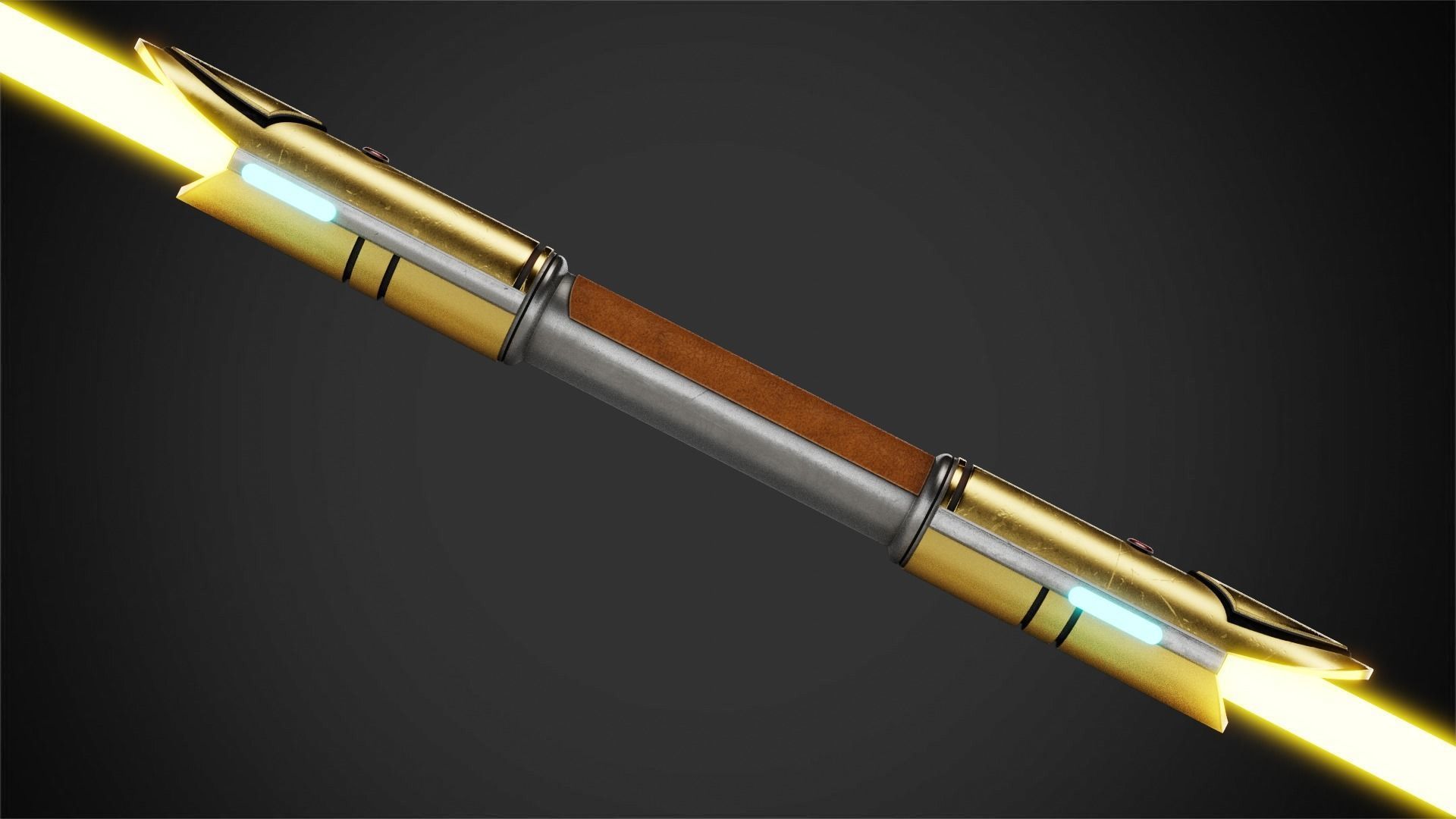 Star Wars Jedi Temple Guard Lightsaber for Cosplay 3D print model_4