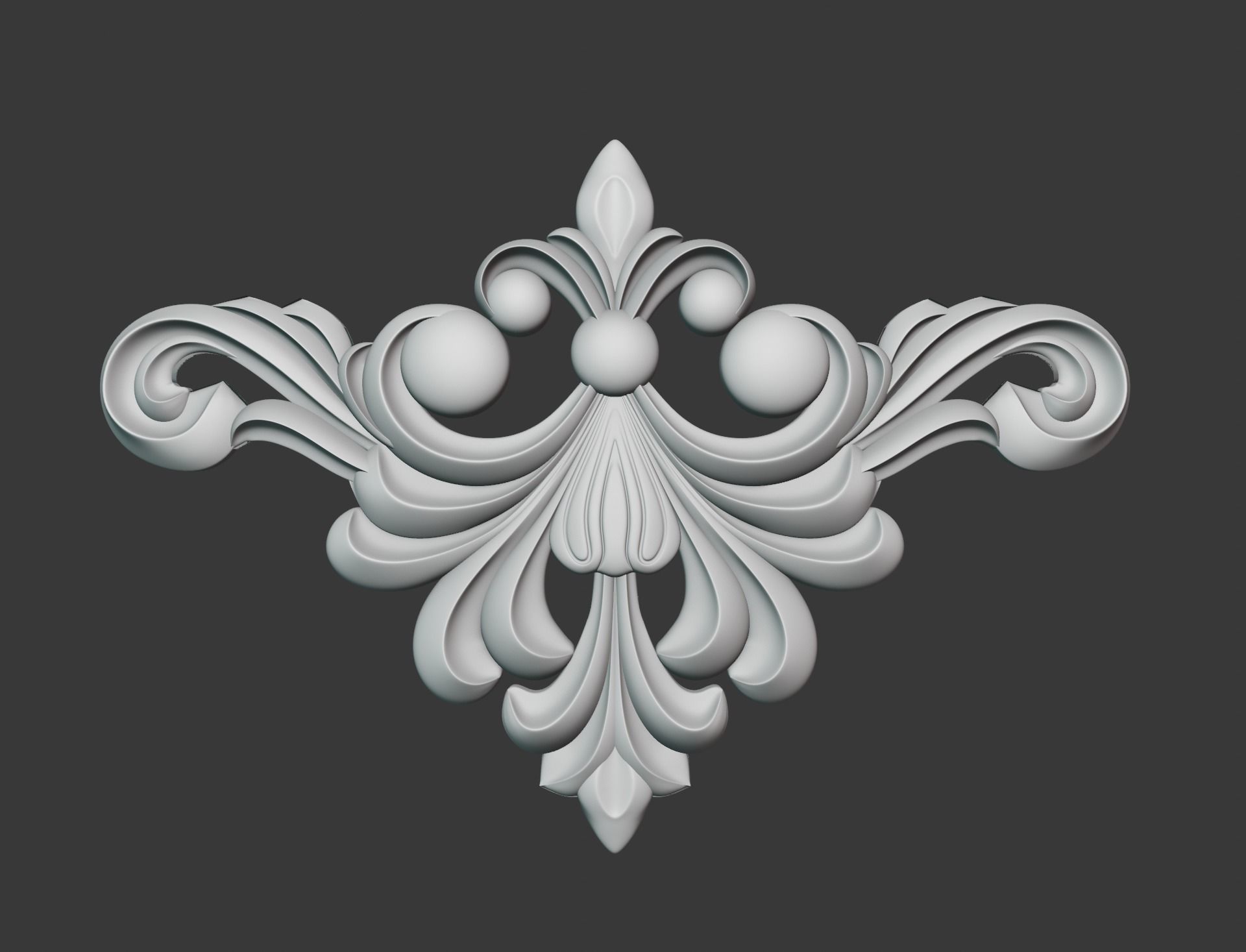 Wooden Ornament 3D print model_5