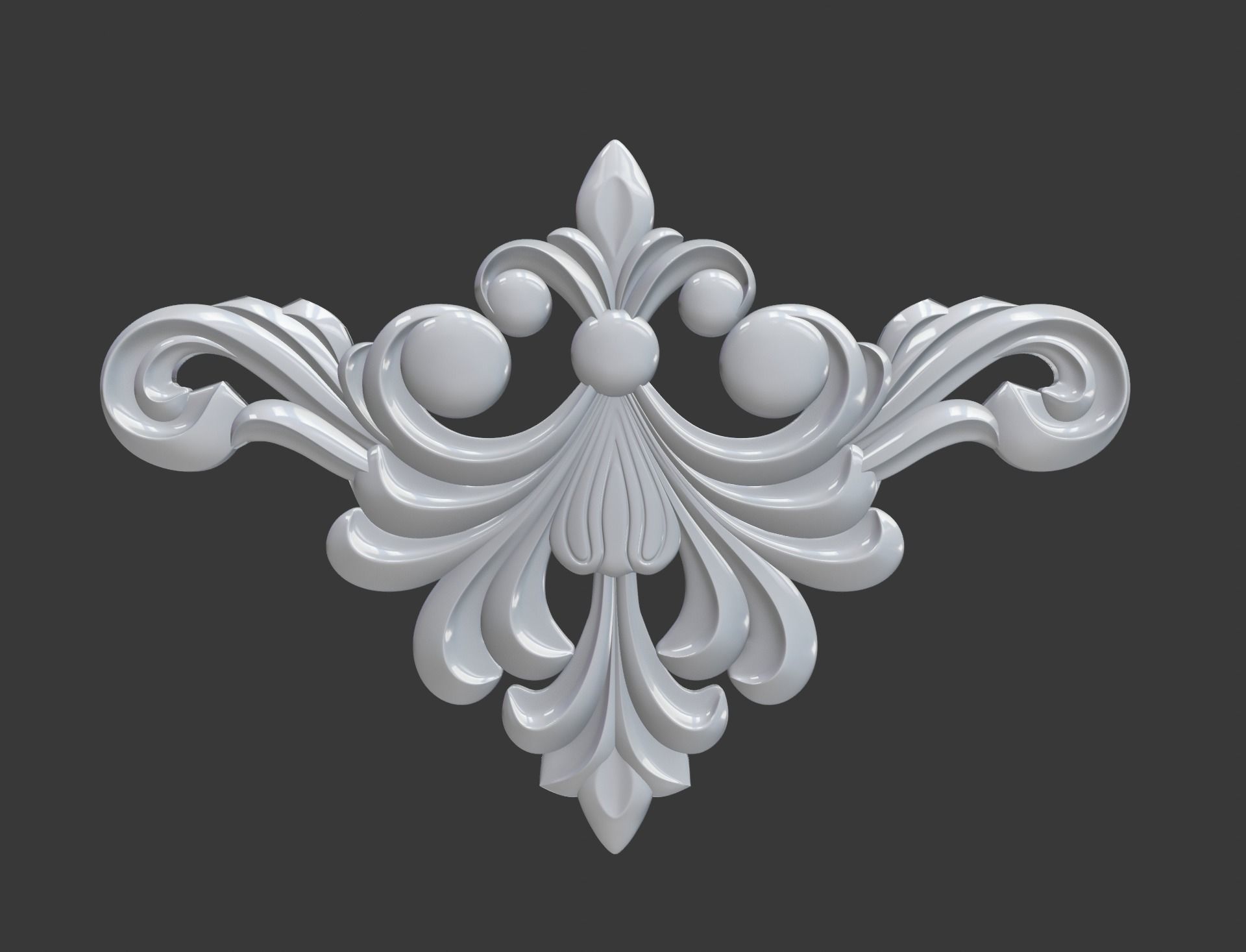 Wooden Ornament 3D print model_7