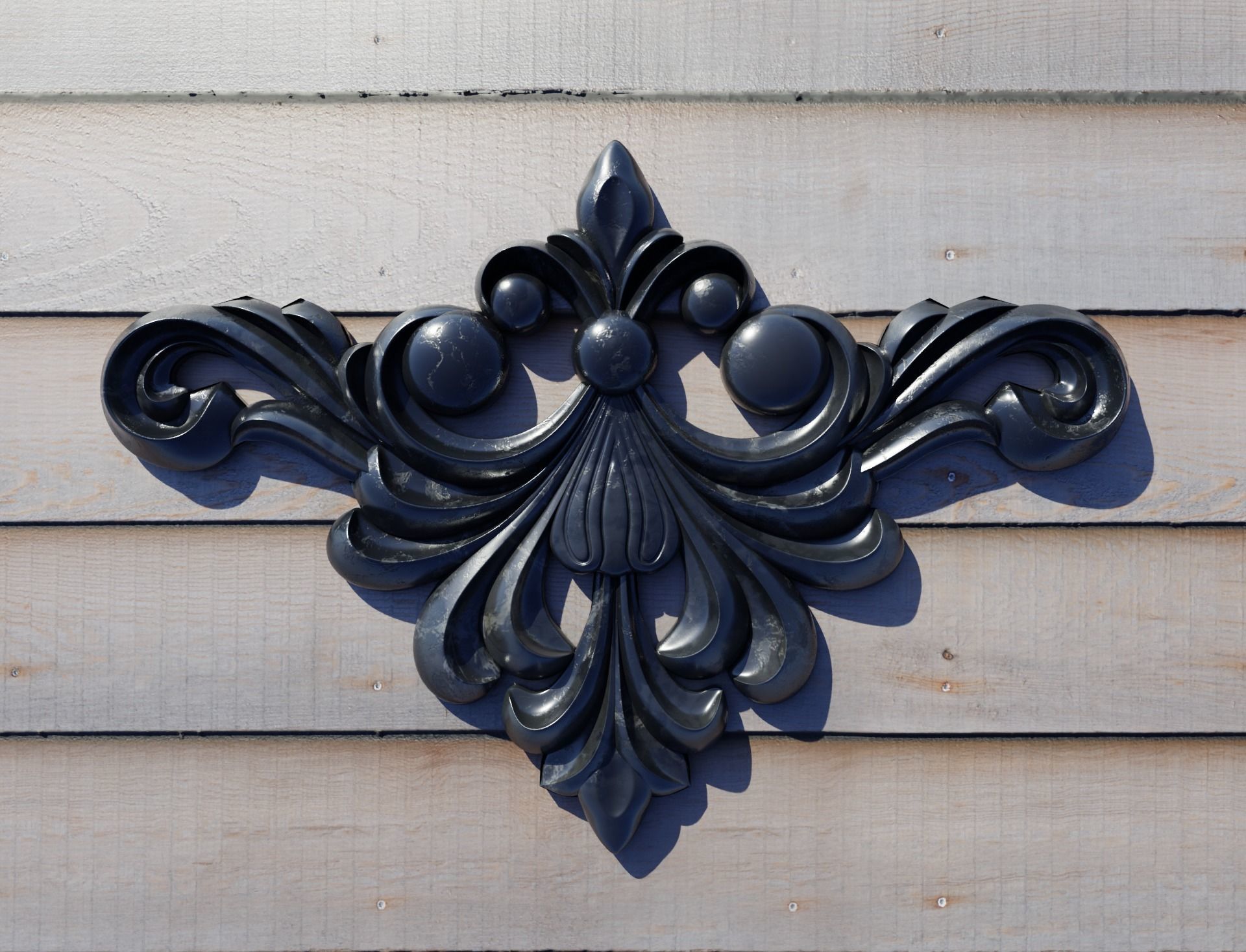 Wooden Ornament 3D print model_1