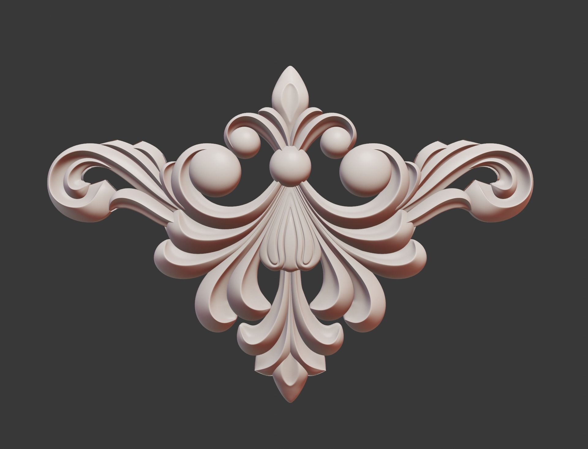 Wooden Ornament 3D print model_11