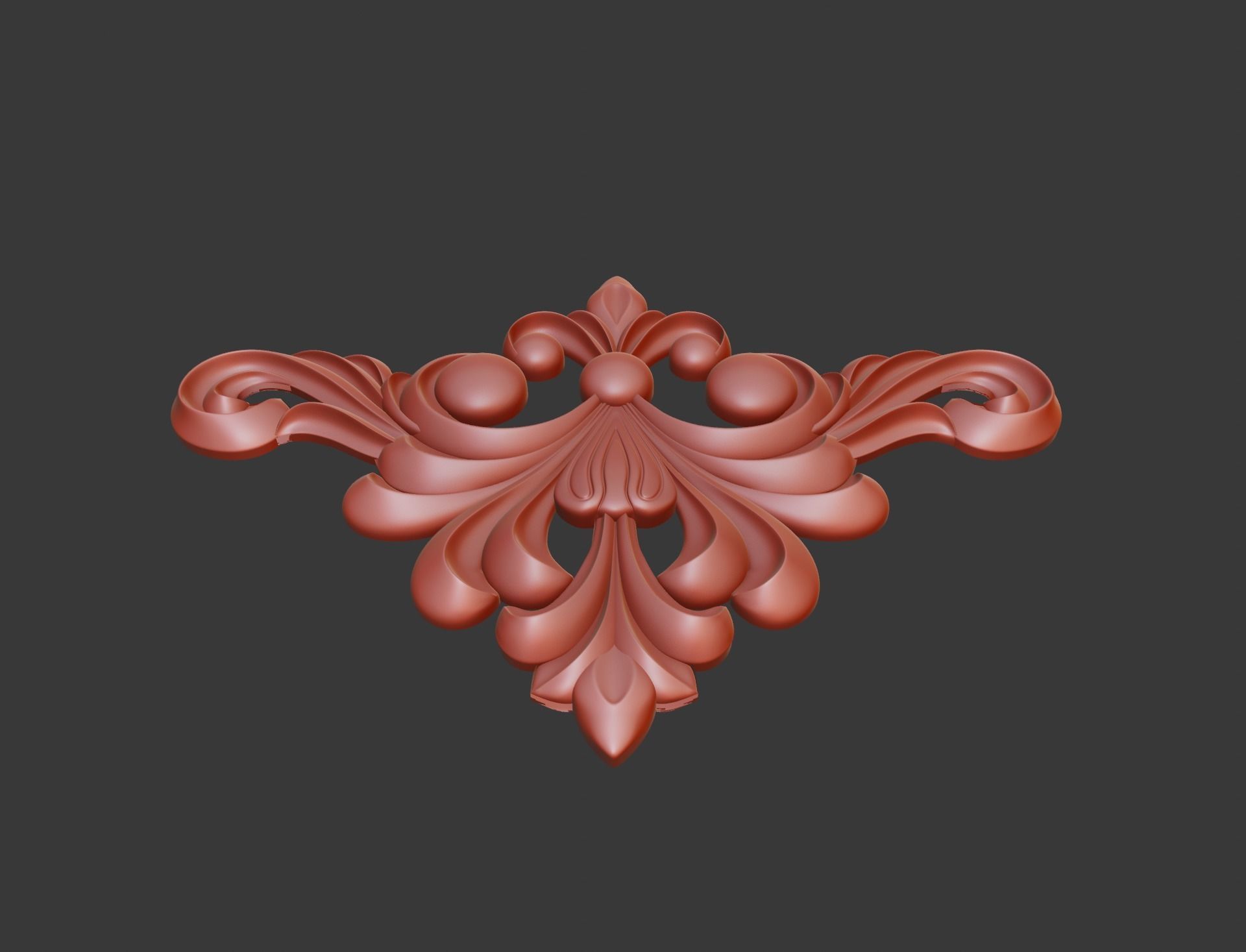 Wooden Ornament 3D print model_12