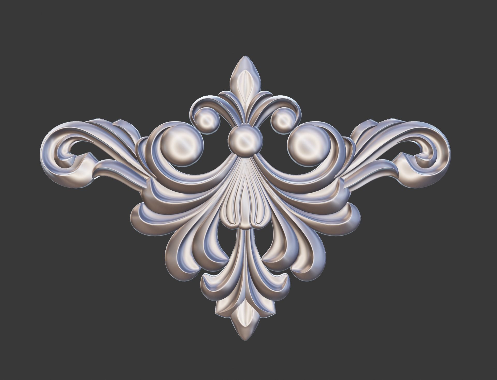 Wooden Ornament 3D print model_10