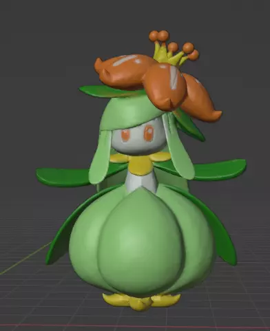 Lilligant 3D print model_0