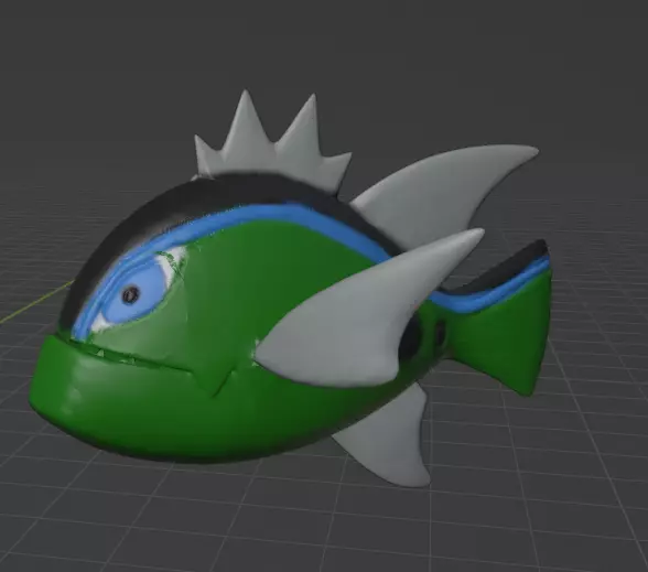 Basculin Blue-Striped Form 3D print model_0