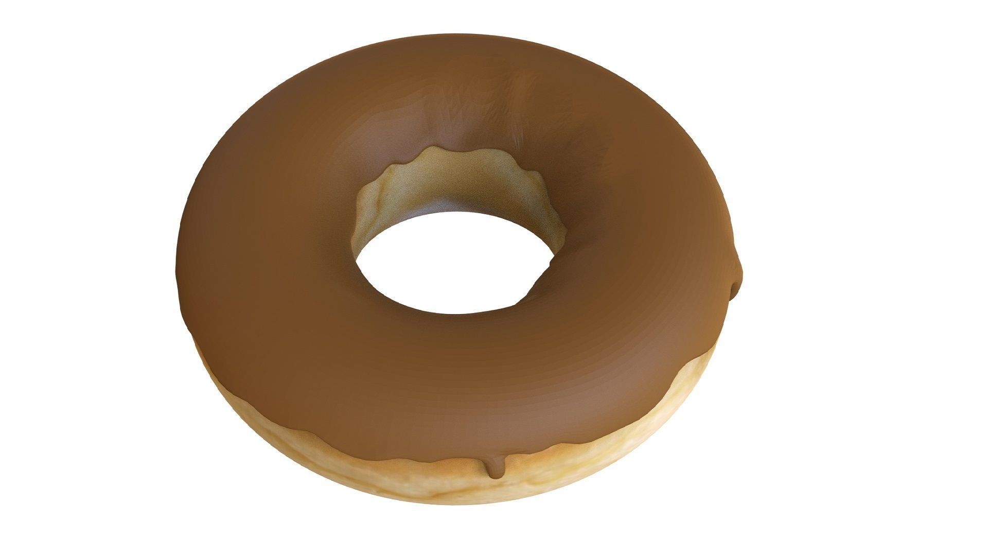 Donut Low-poly 3D model_5