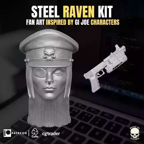 Steel Raven Kit 3D printable File For Action Figures
