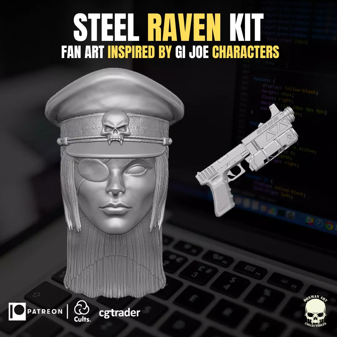 Steel Raven Kit 3D printable File For Action Figures 3D print model