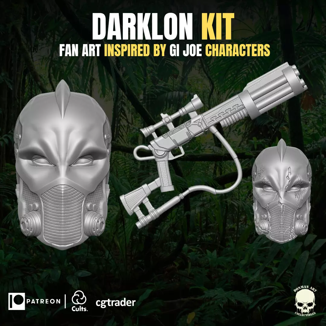 Darklon Kit 3D printable File For Action Figures 3D print model_0