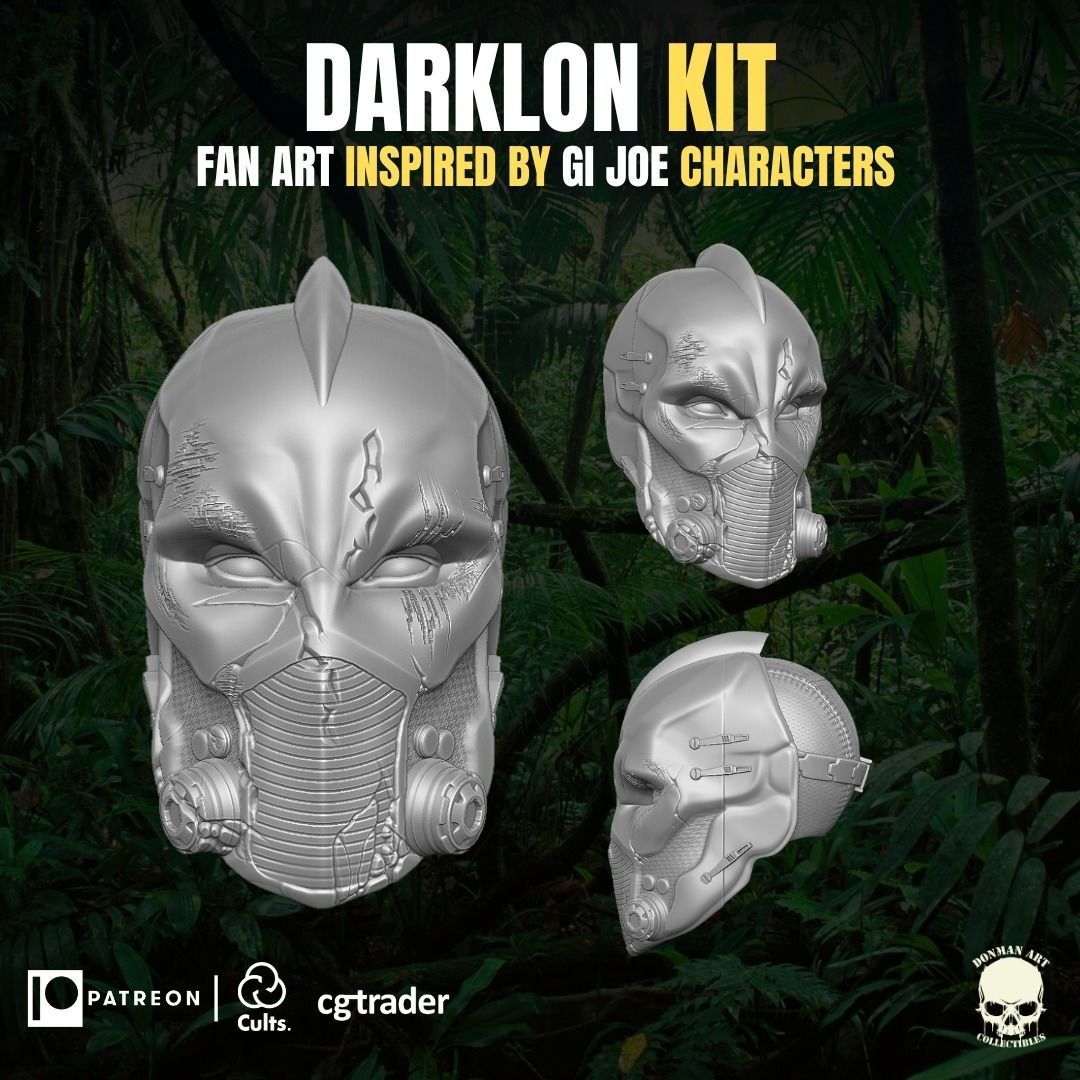 Darklon Kit 3D printable File For Action Figures 3D print model_9