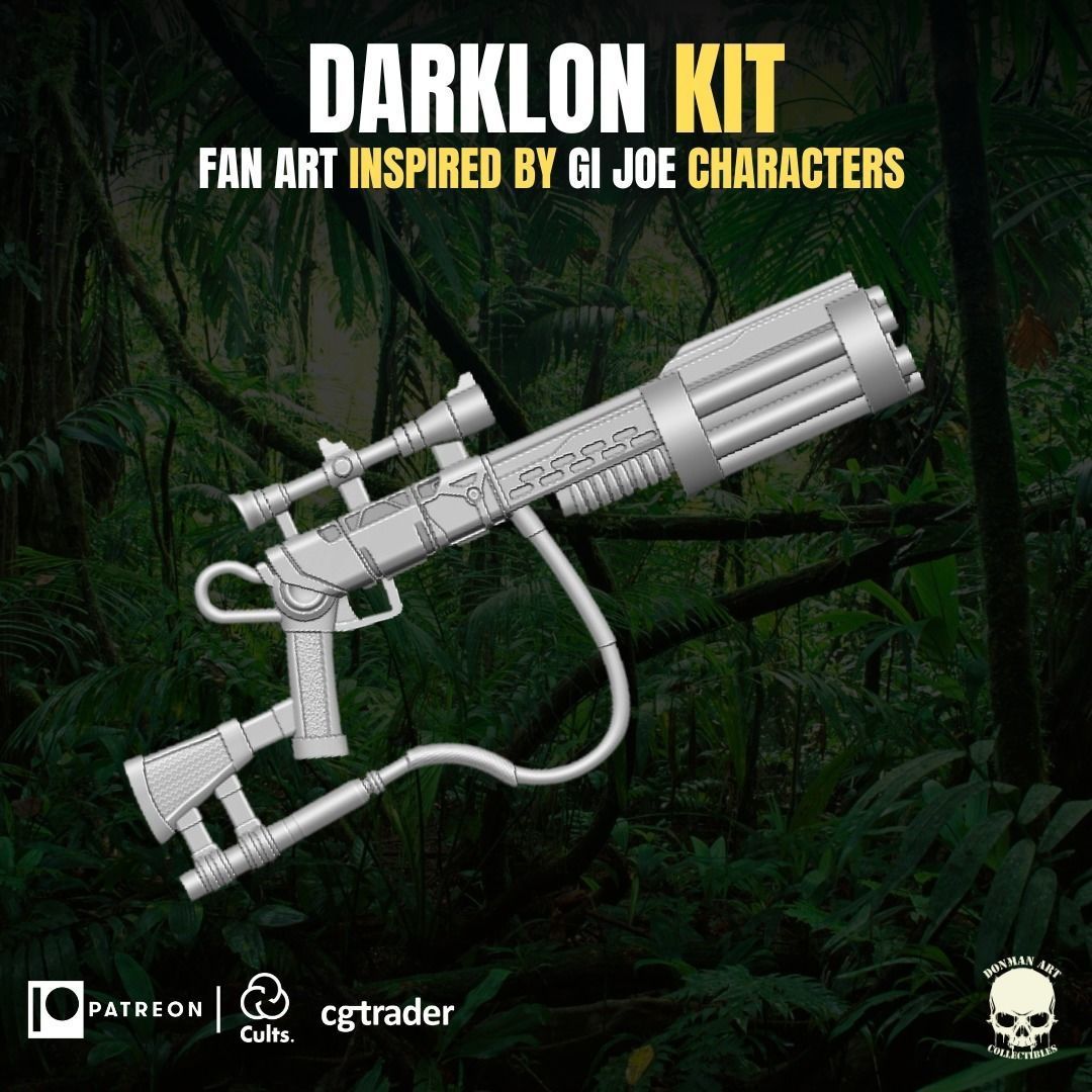 Darklon Kit 3D printable File For Action Figures 3D print model_17