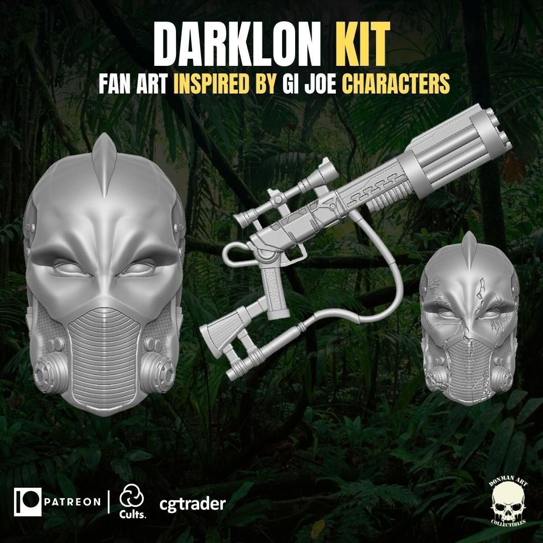 Darklon Kit 3D printable File For Action Figures 3D print model_19