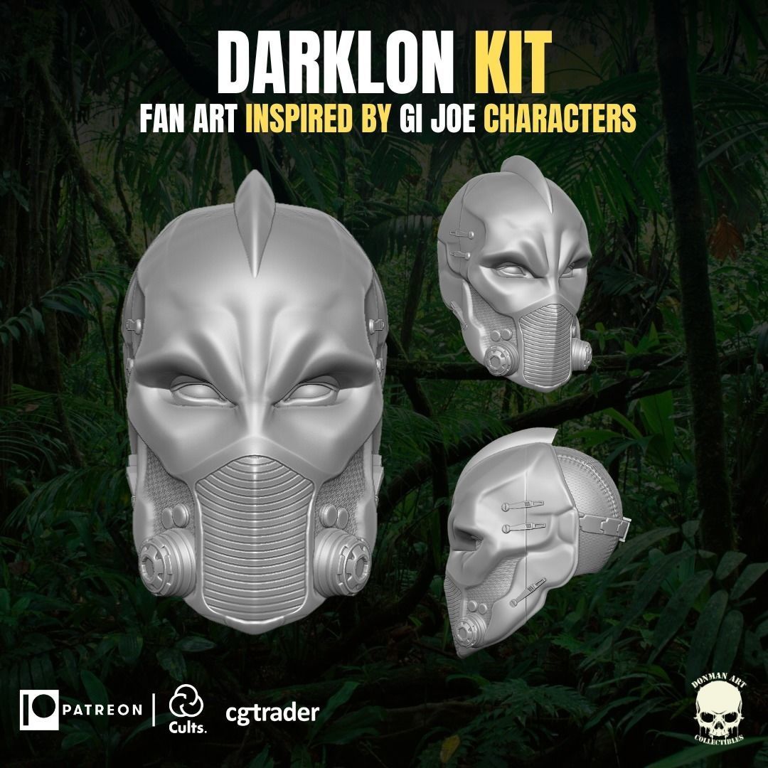 Darklon Kit 3D printable File For Action Figures 3D print model_14